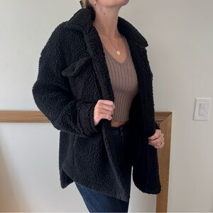 Cozy Black Sherpa Jacket